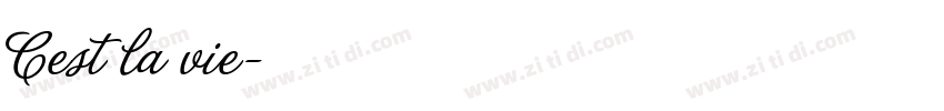 Cest la vie字体转换